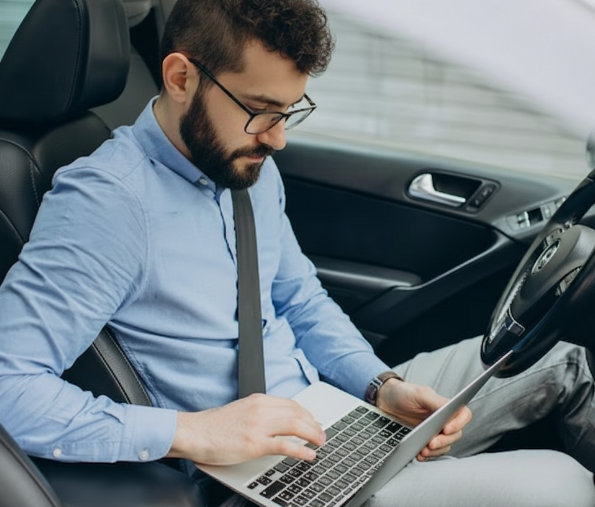 Sales representatives using AI securely